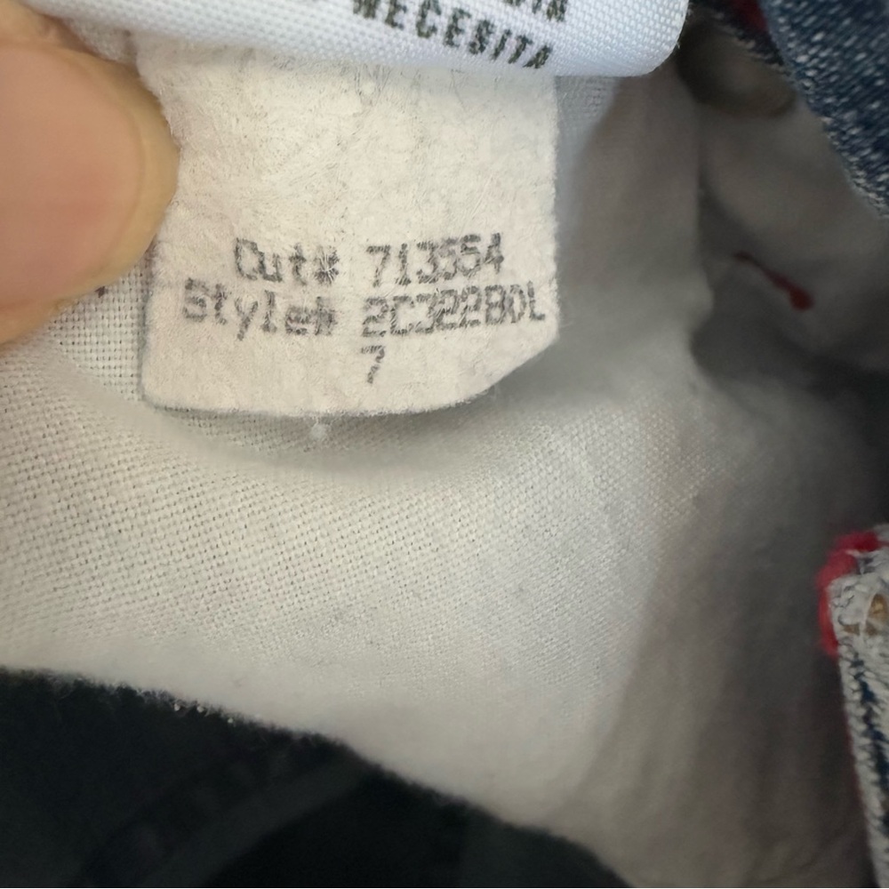 Lei Jeans Y2K Bootcut Light Wash Denim Jeans with Red floral logo size 7 - Picture 14 of 15